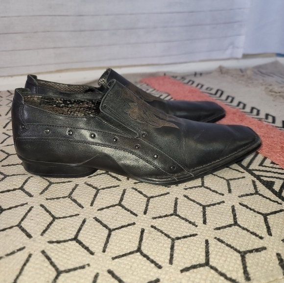 LOUNGE by MARK NASON ENCLAVE LOAFER w CELTIC CROSS LEATHER SZ 9.5 - Picture 3 of 15